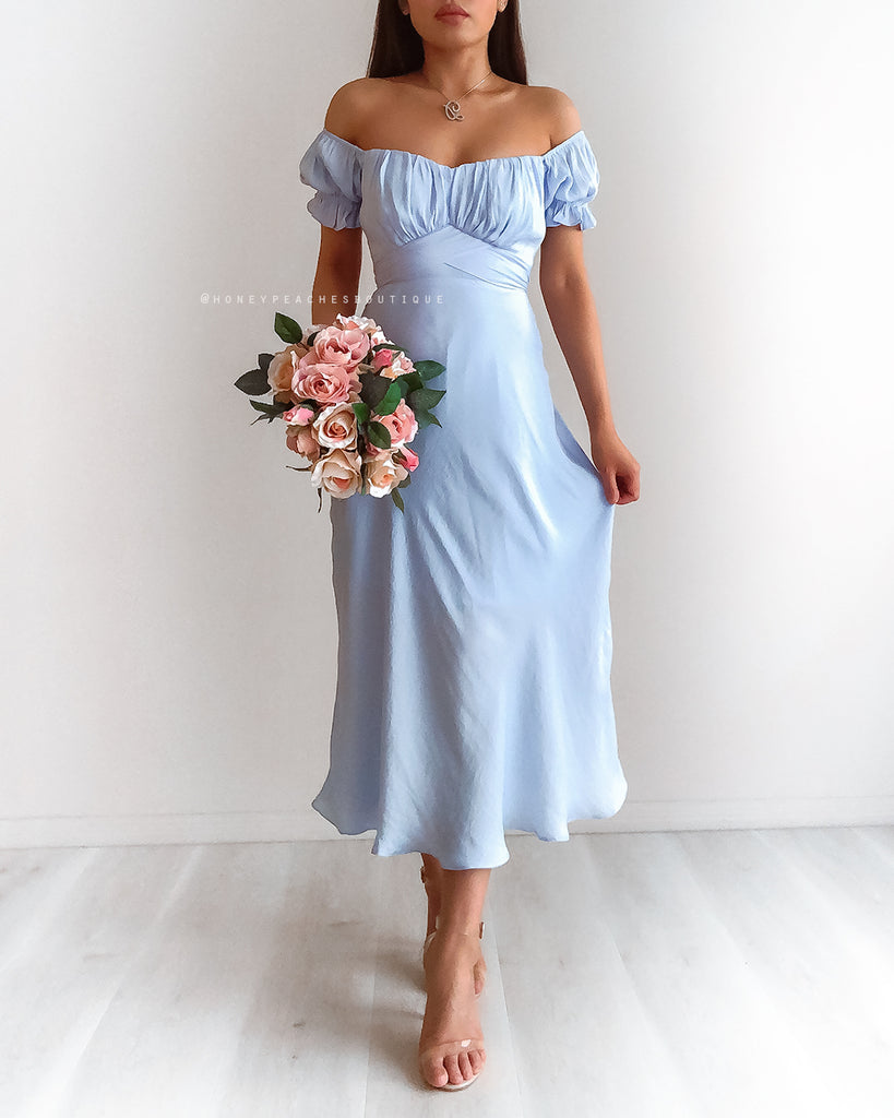 Dinah Midi Dress - Baby Blue