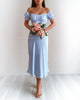 Dinah Midi Dress - Baby Blue