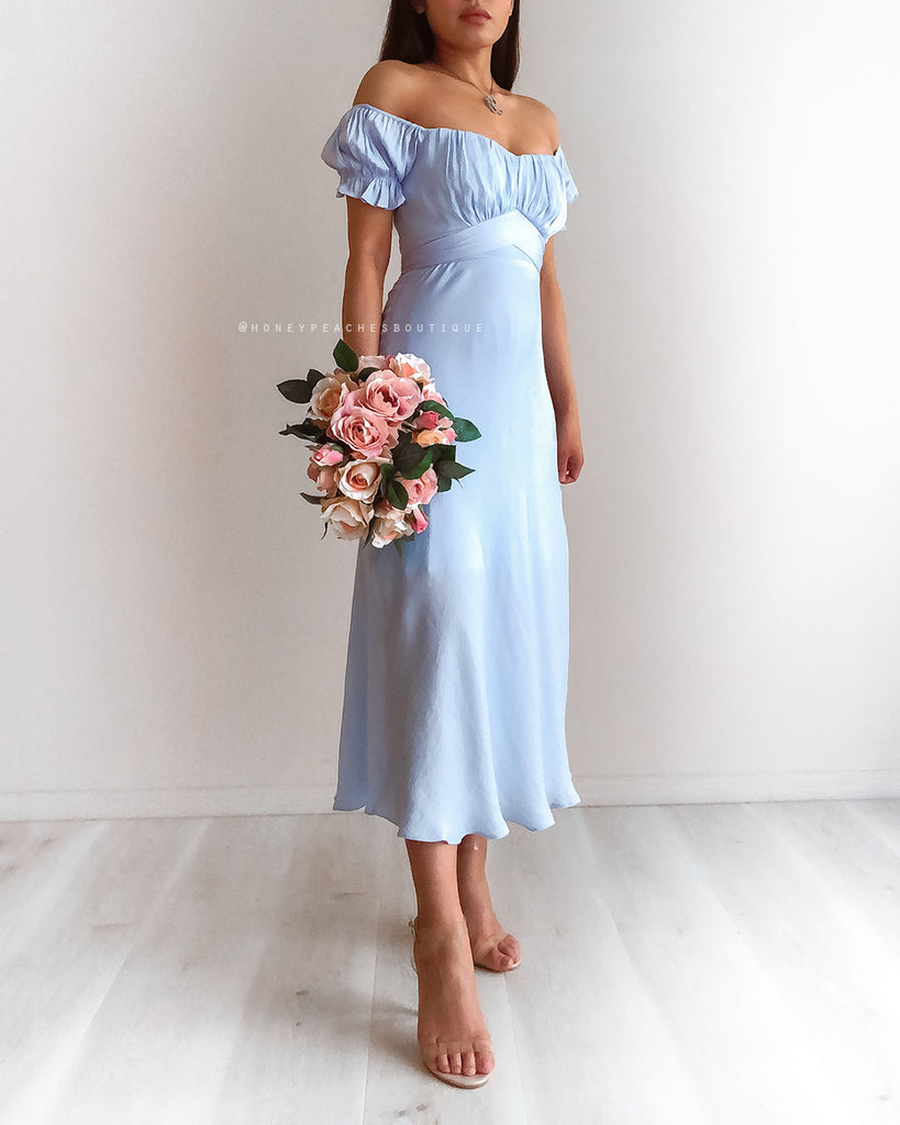 Dinah Midi Dress - Baby Blue