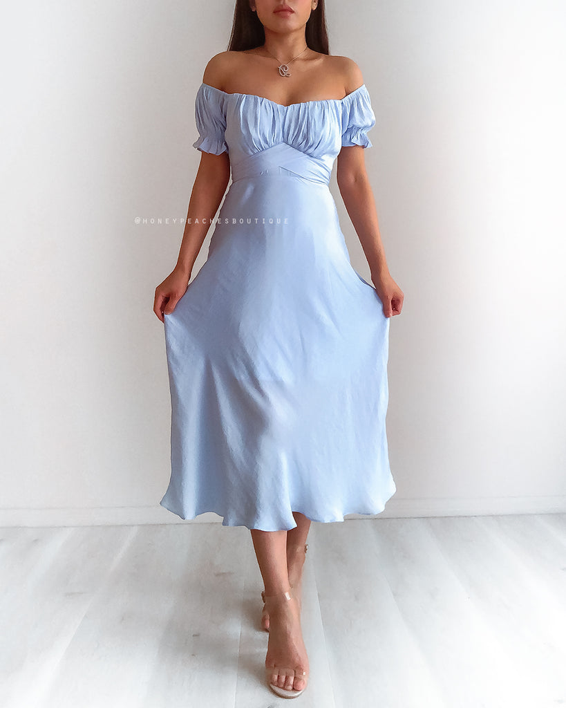 Dinah Midi Dress - Baby Blue