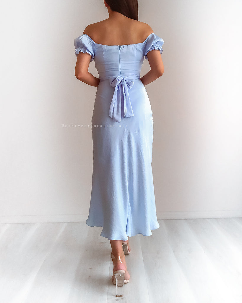 Dinah Midi Dress - Baby Blue