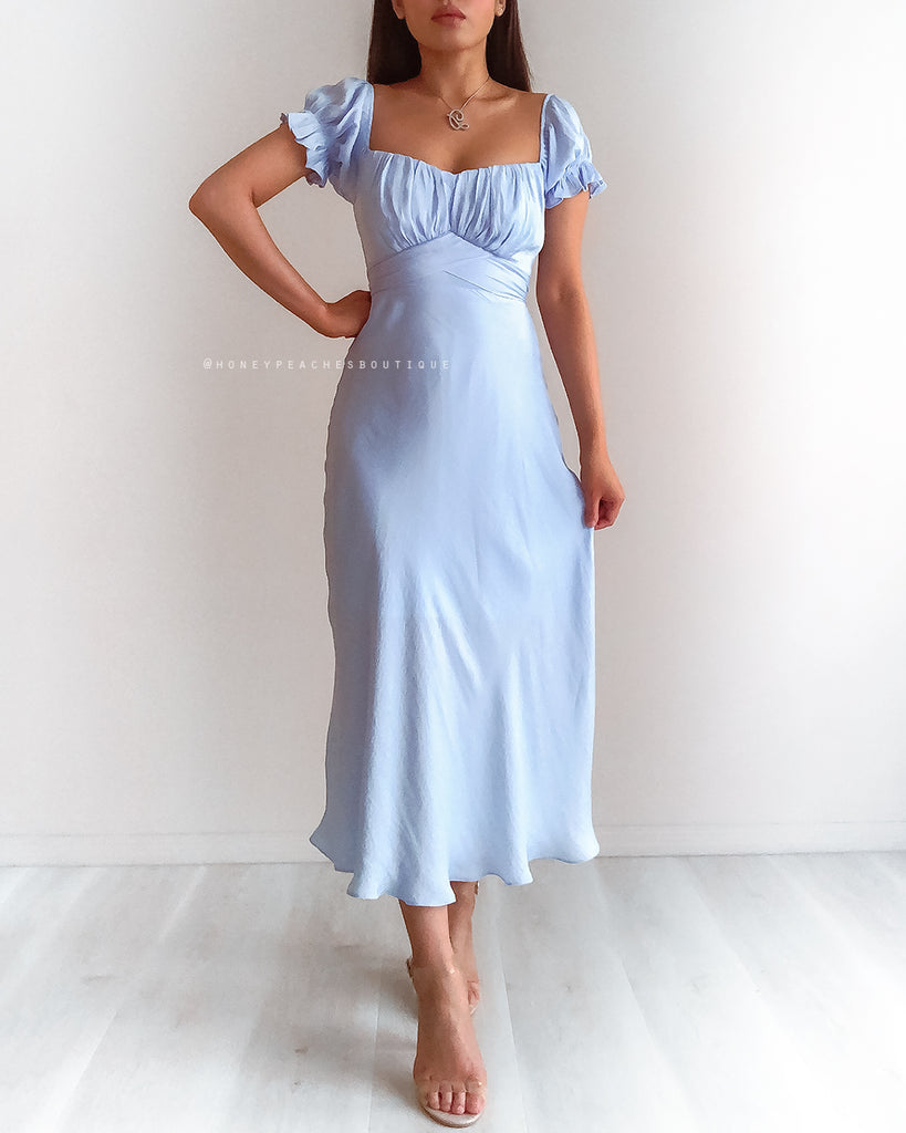 Dinah Midi Dress - Baby Blue