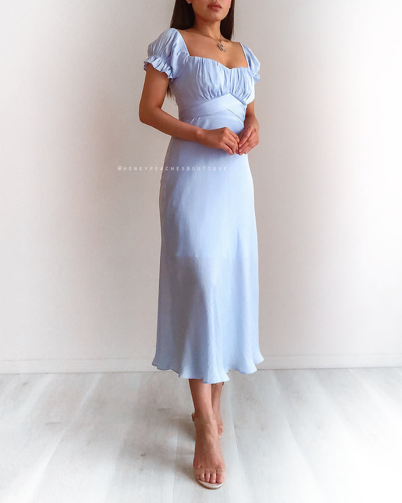 Dinah Midi Dress - Baby Blue