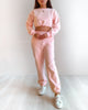 Stacey Fleece Track Pants - Pink