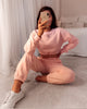 Stacey Fleece Track Pants - Pink
