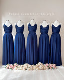 Bridesmaid Fabric Swatch - Luxe Satin - Navy