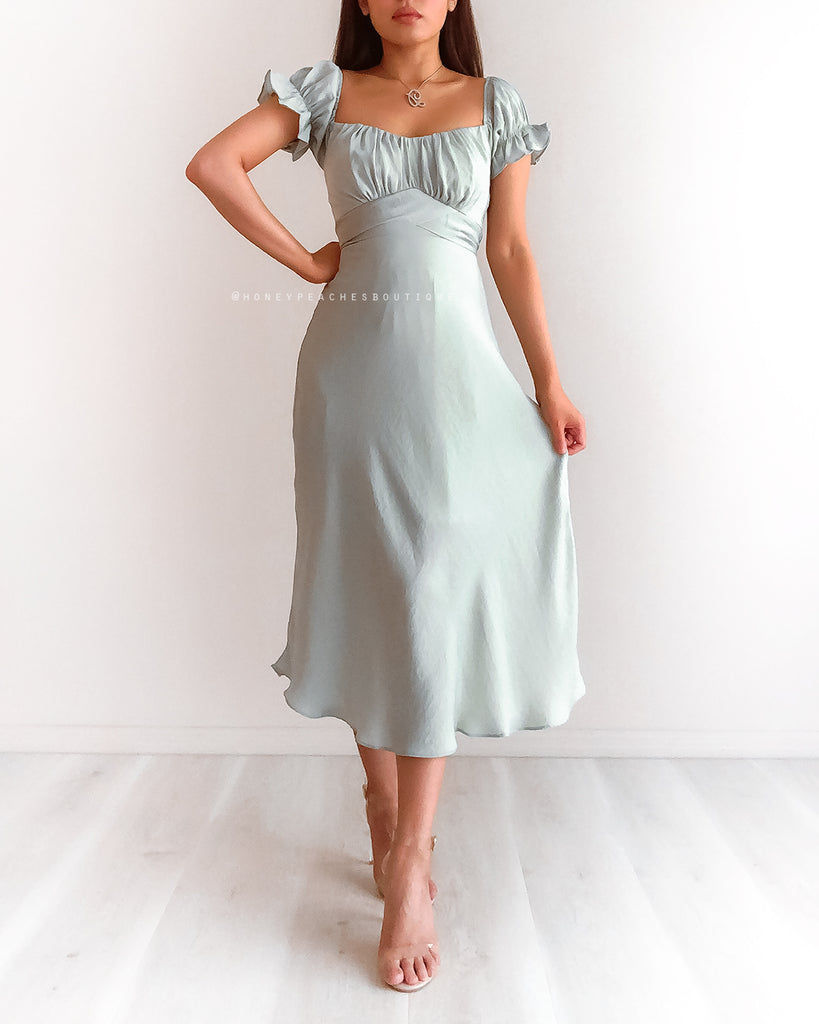 Dinah Midi Dress - Mint