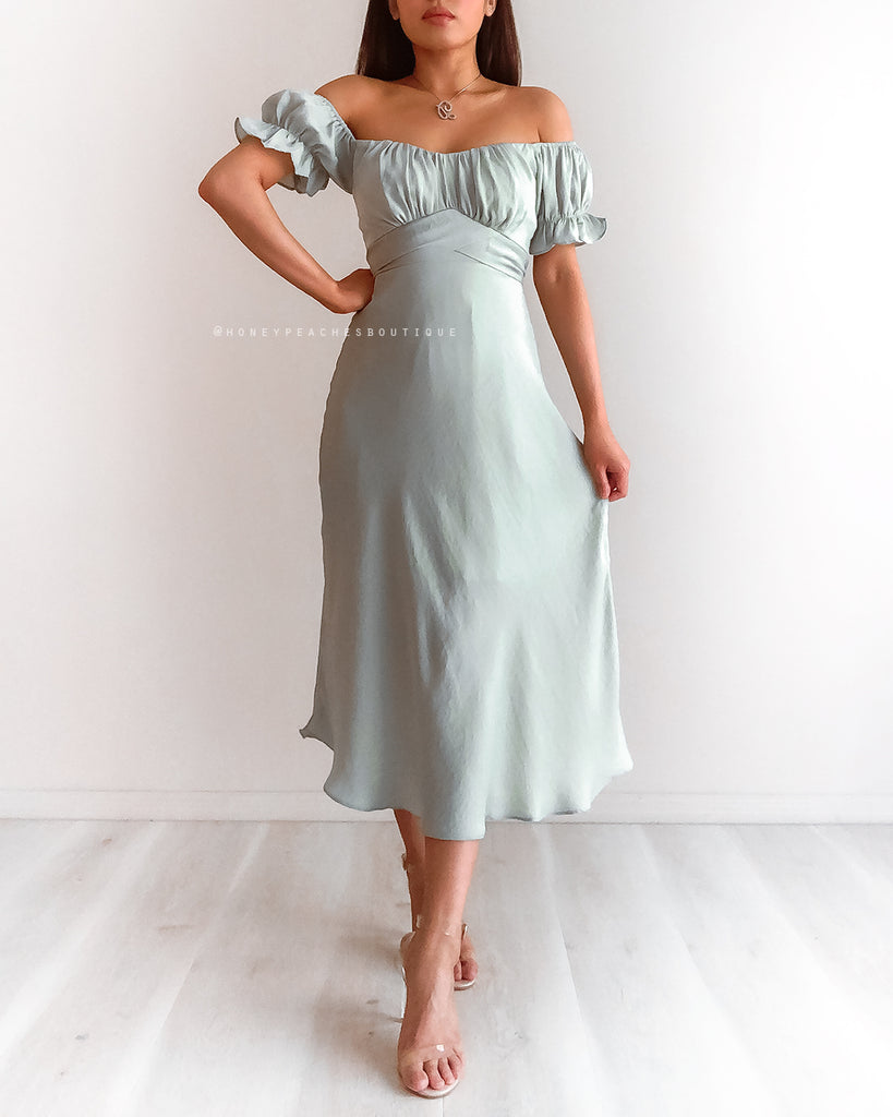 Dinah Midi Dress - Mint