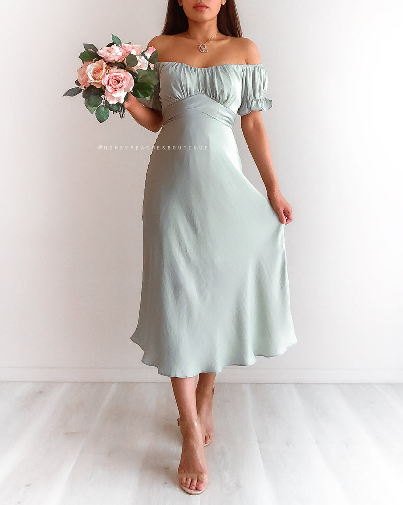 Dinah Midi Dress - Mint