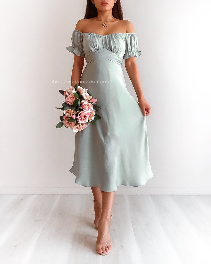 Dinah Midi Dress - Mint