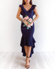 Jasmina Midi Dress - Navy