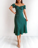 Dinah Midi Dress - Emerald Green