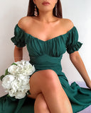 Dinah Midi Dress - Emerald Green