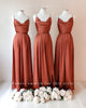 Bridesmaid Fabric Swatch - Luxe Satin - Rust