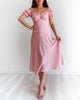 Dinah Midi Dress - Blush