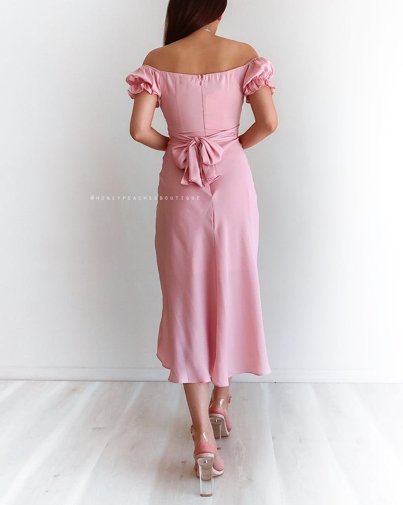 Dinah Midi Dress - Blush