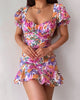 Samantha Mini Dress - Purple Floral