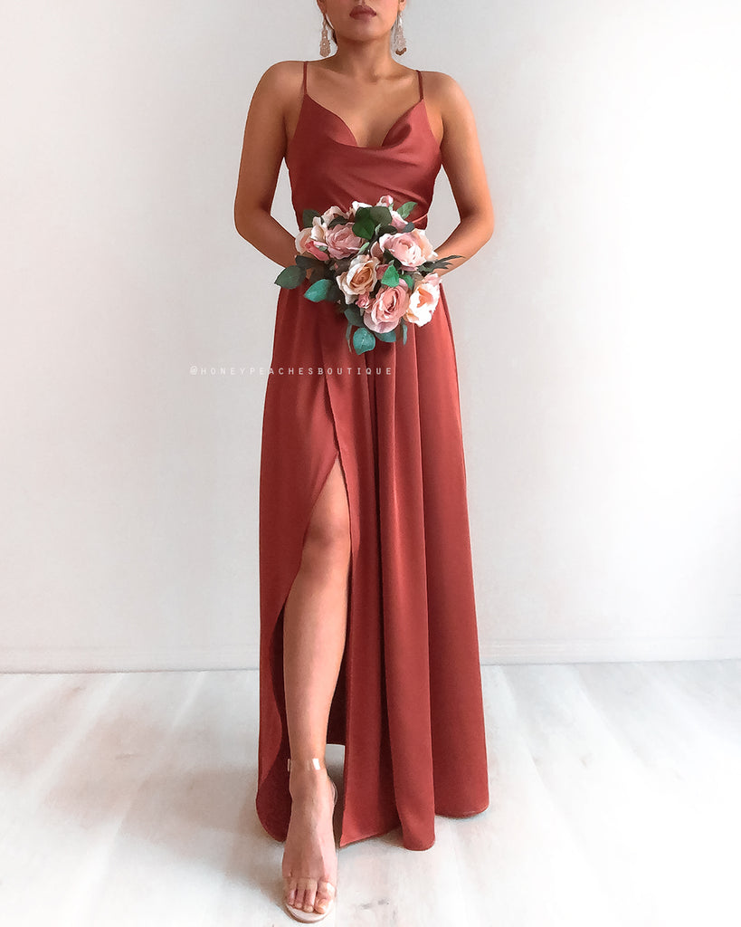 Samira Maxi Dress 2.0 - Rust