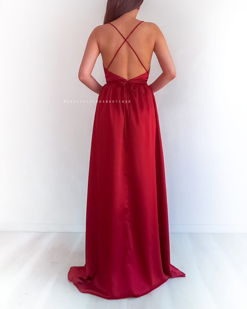 Samira Maxi Dress 2.0 - Maroon