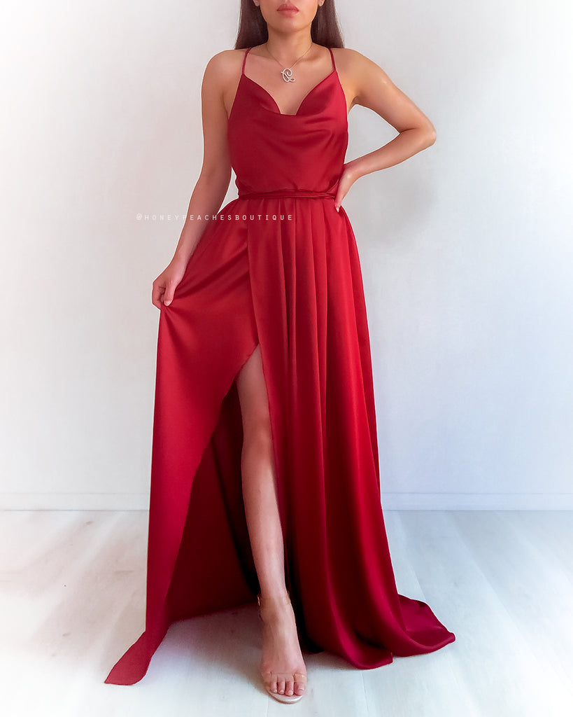 Samira Maxi Dress 2.0 - Maroon