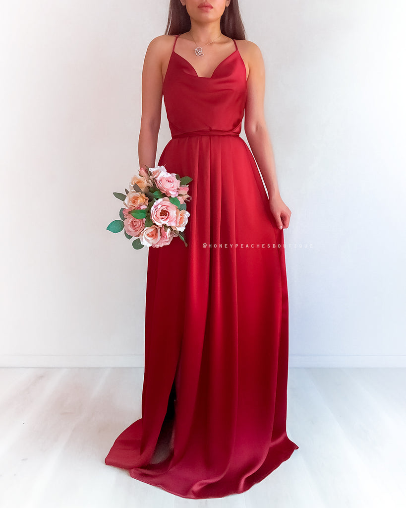 Samira Maxi Dress 2.0 - Maroon