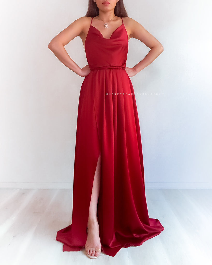 Samira Maxi Dress 2.0 - Maroon