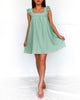Alison Babydoll Mini Dress - Mint