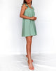 Alison Babydoll Mini Dress - Mint