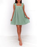 Alison Babydoll Mini Dress - Mint