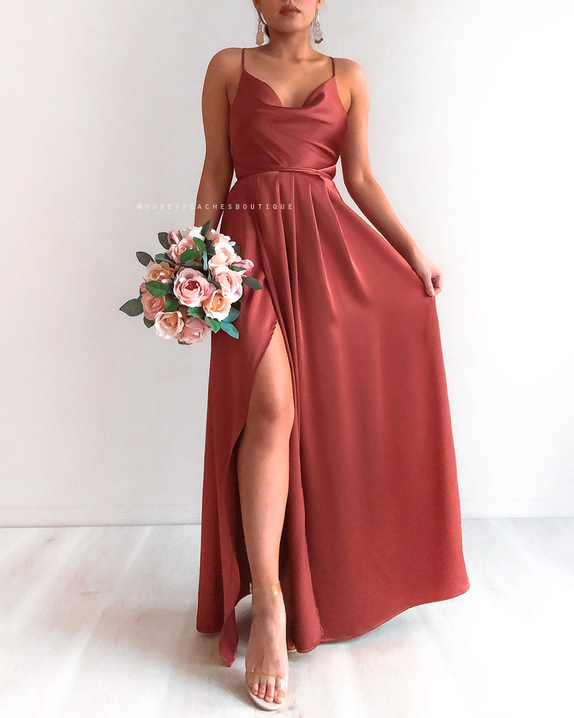 Samira Maxi Dress 2.0 - Rust