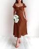 Dinah Midi Dress - Chocolate