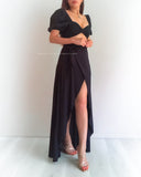 Melanie Wrap Skirt - Black