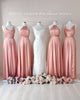 Bridesmaid Fabric Swatch - Luxe Satin - Dusty Pink