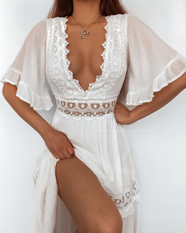 Janelle Dress - White