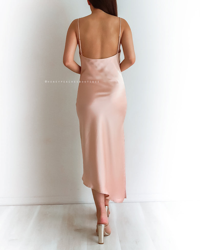 Emery Midi Dress - Pink Champagne