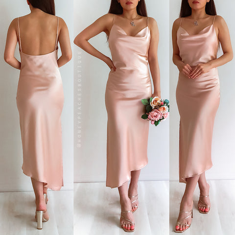 Is This Love Sequin Maxi Dress - Rose Gold