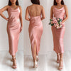 Isabella Midi Dress - Dusty Pink