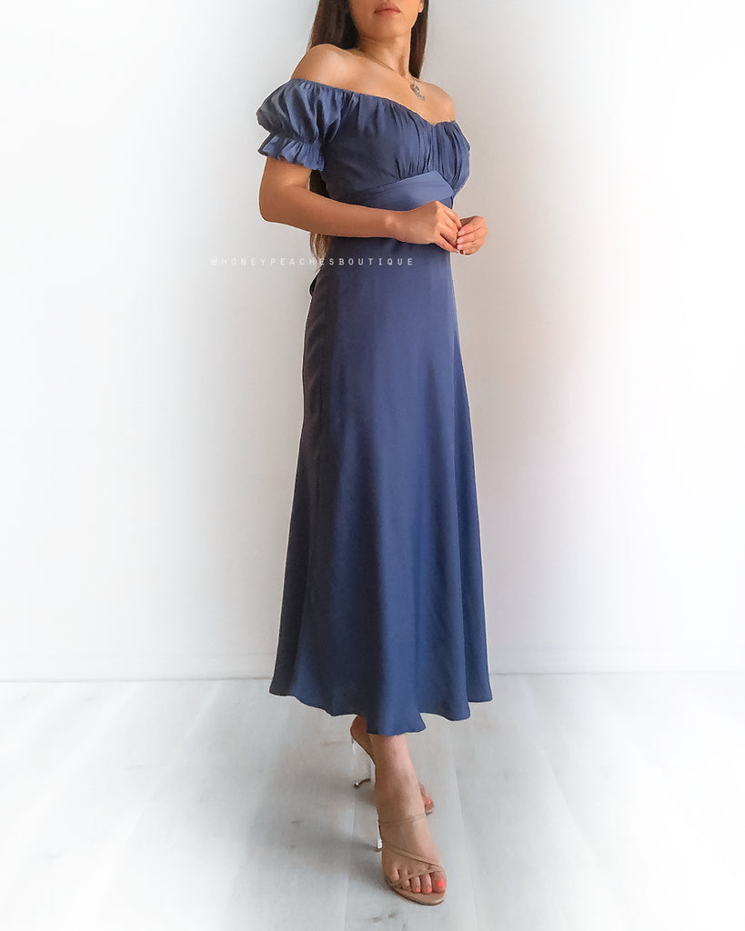 Dinah Midi Dress - Midnight Blue