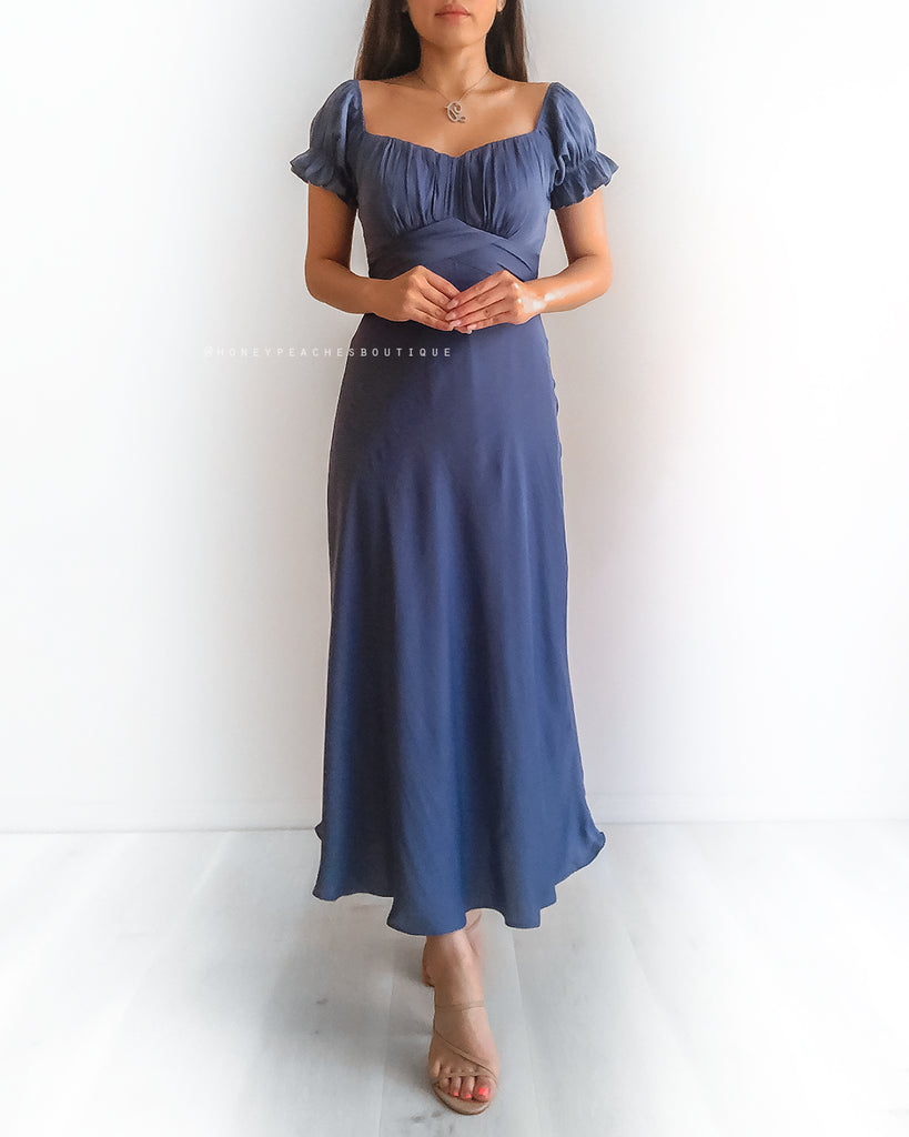 Dinah Midi Dress - Midnight Blue