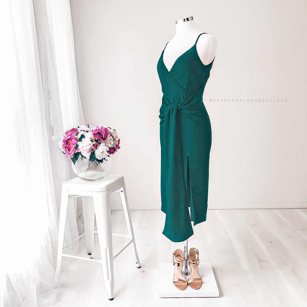 Natasha Midi Dress - Teal