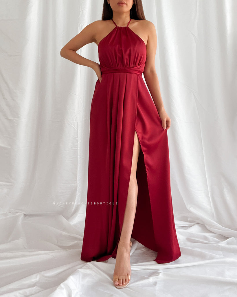 Loving You Is Easy Maxi Dress - Maroon