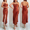 Davina Midi Dress - Rust