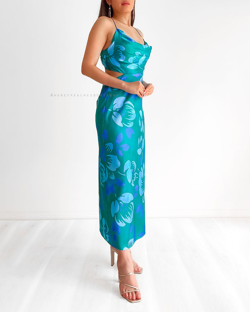 Amisha Midi Dress - Seagreen