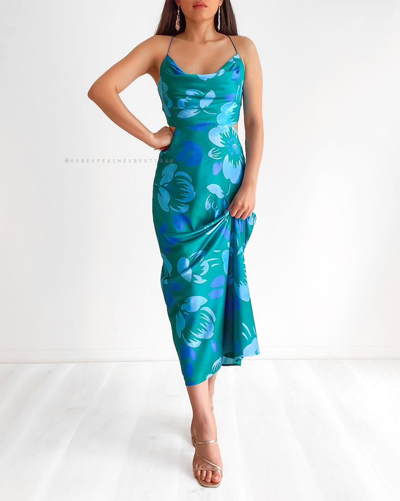 Amisha Midi Dress - Seagreen