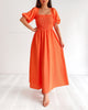 Islay Midi Dress - Orange