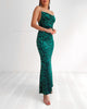 Lionell Maxi Dress - Emerald Zebra Print