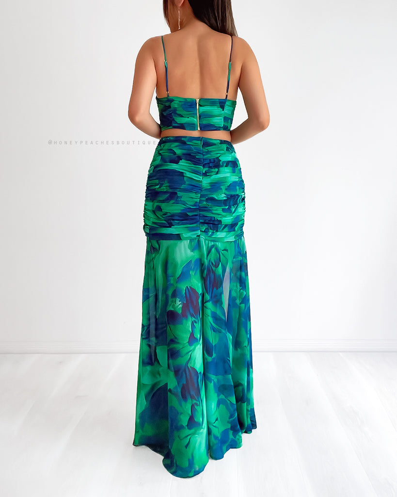 Calista Maxi Skirt - Green