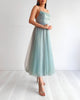 Daphne Tulle Midi Dress - Sage