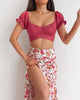 Bella Crop Top - Dark Rose