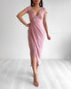 Amelia Midi Dress - Blush